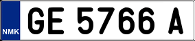 Trailer License Plate